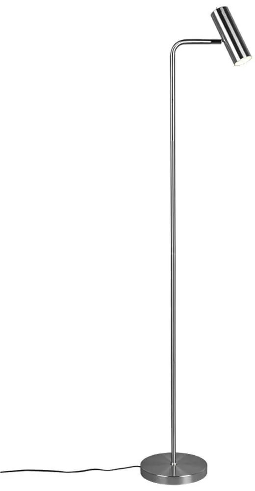 Φωτιστικό Δαπέδου Marley 412400107 1xGU10 5W 23x39x151cm Nickel Mat Trio Lighting Metal