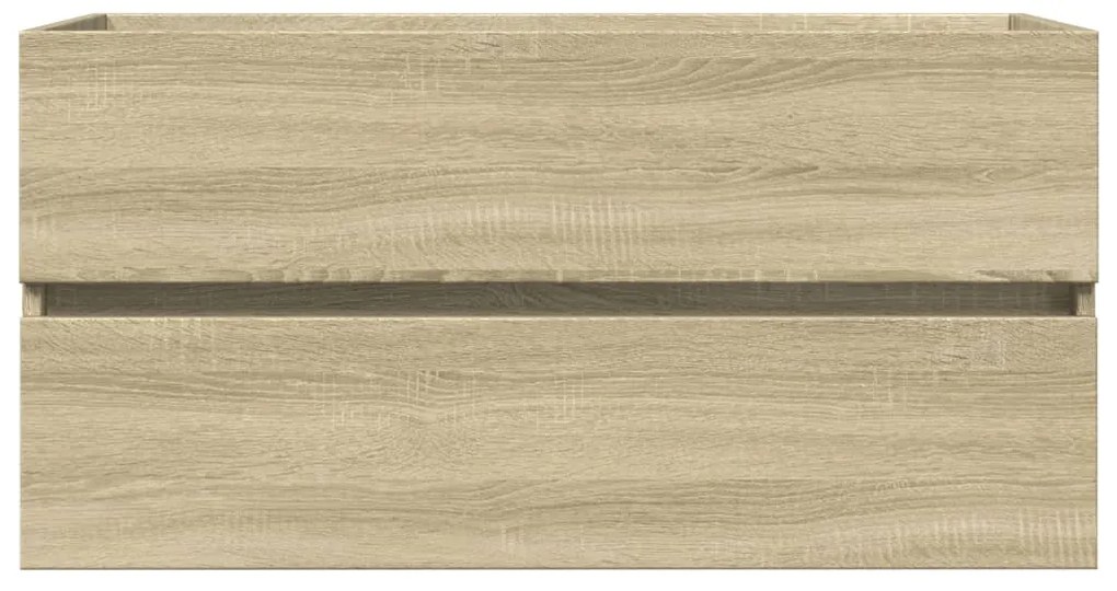 vidaXL Ντουλάπι Νιπτήρα Sonoma Δρυς 90 x 38,5 x 45 εκ. από Επεξ. Ξύλο
