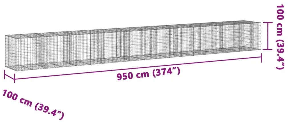 ΣΥΡΜΑΤΟΚΙΒΩΤΙΟ ΜΕ ΚΑΛΥΜΜΑ 950X100X100ΕΚ ΑΠΟ ΓΑΛΒΑΝΙΣΜΕΝΟ ΧΑΛΥΒΑ 3295207