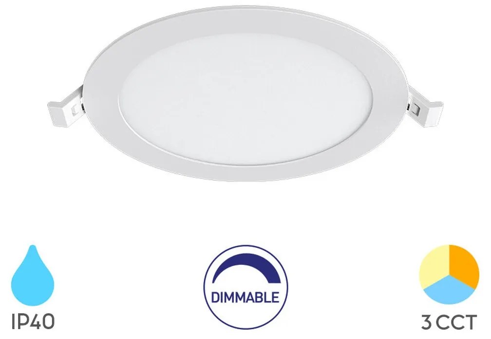 Φωτιστικό Χωνευτό Braytron BP01-91280 Λευκό (White) CCT3