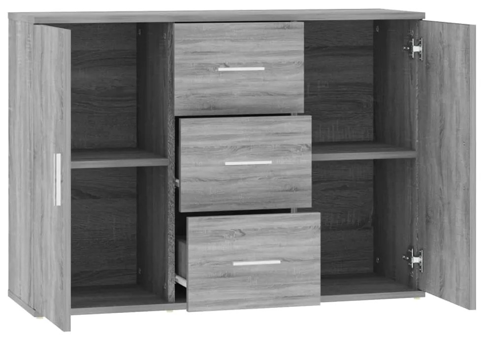 Ντουλάπι Γκρι Sonoma 91 x 29,5 x 65 εκ. από Επεξεργασμένο Ξύλο 823348