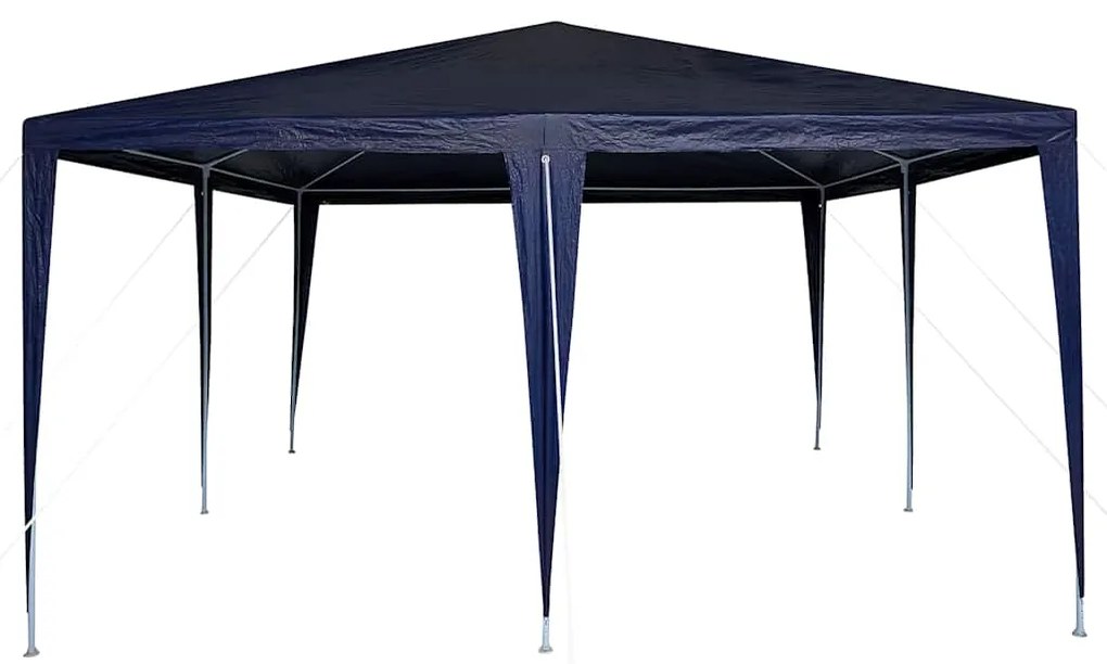 vidaXL Σκηνή Πάρτυ Μπλε, Λευκό 400 x 400 x 266 εκ Πολυεστέρας, Χάλυβας