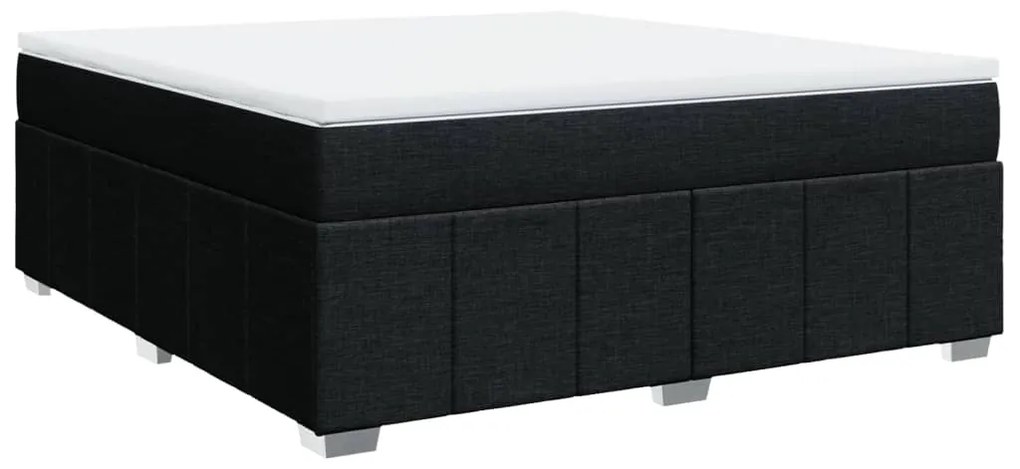 ΚΡΕΒΑΤΙ BOXSPRING ΜΕ ΣΤΡΩΜΑ ΜΑΥΡΟ 180X200 ΕΚ. ΥΦΑΣΜΑΤΙΝΟ 3285493