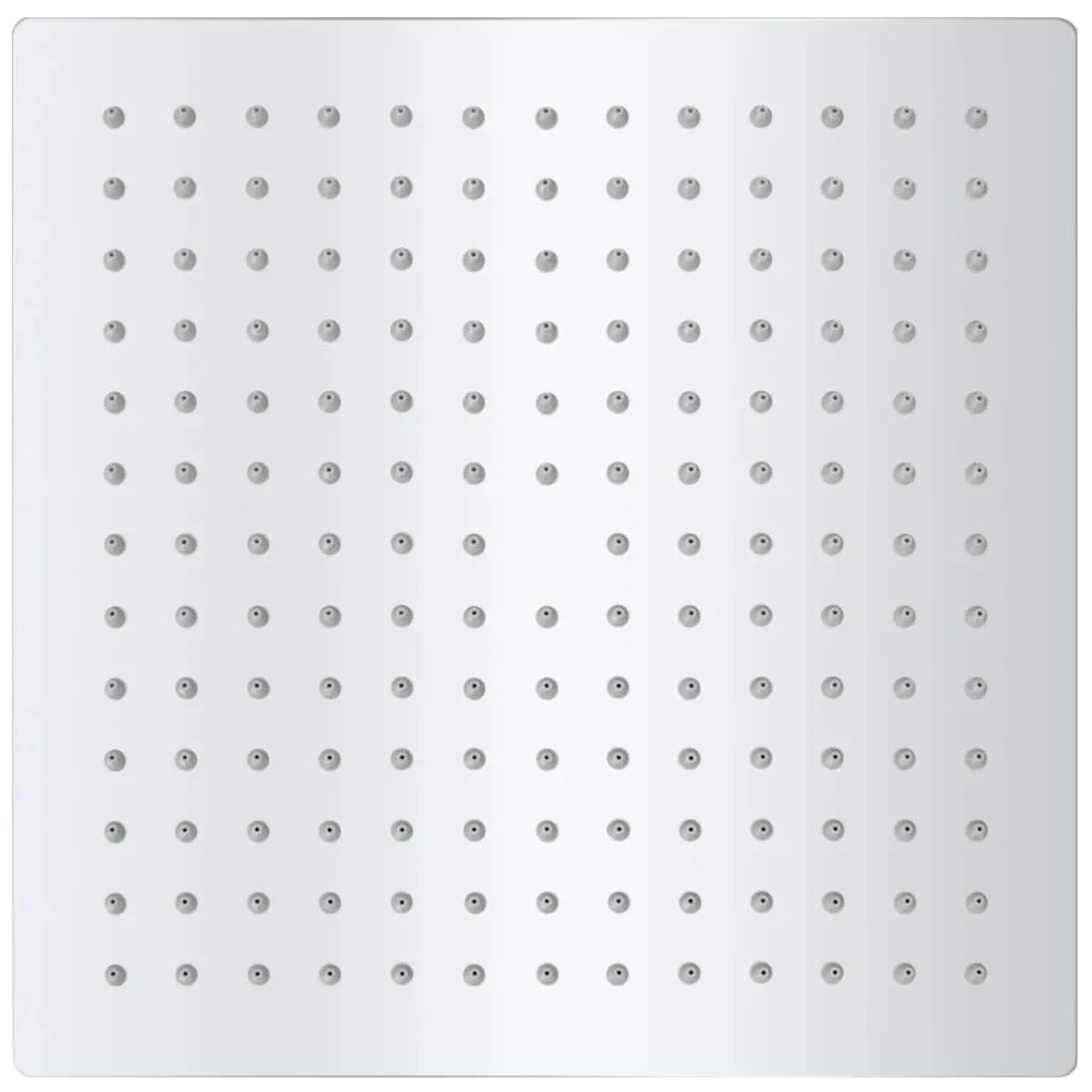 vidaXL Κεφαλή Nτους Βροχή Τετράγωνη 255 x 20 εκ. από Ανοξείδωτο Ατσάλι