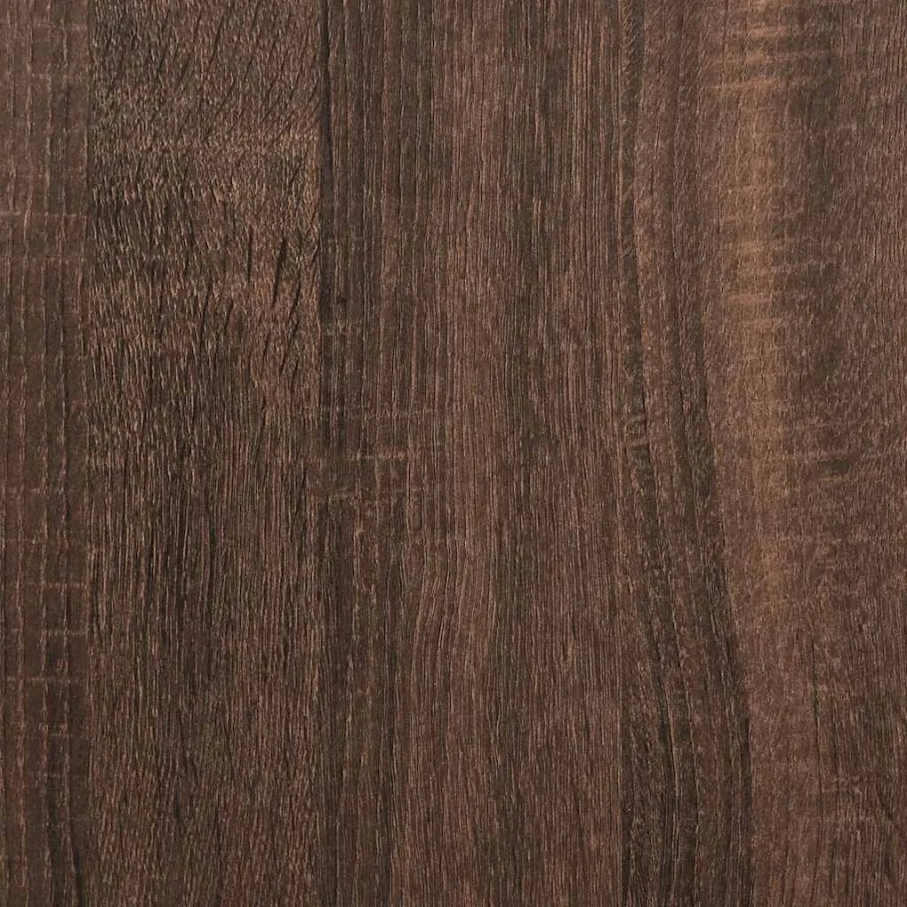 Ράφι παπουτσιών καφέ δρυς 60x25x100 cm Κατασκευασμένο ξύλο - Καφέ