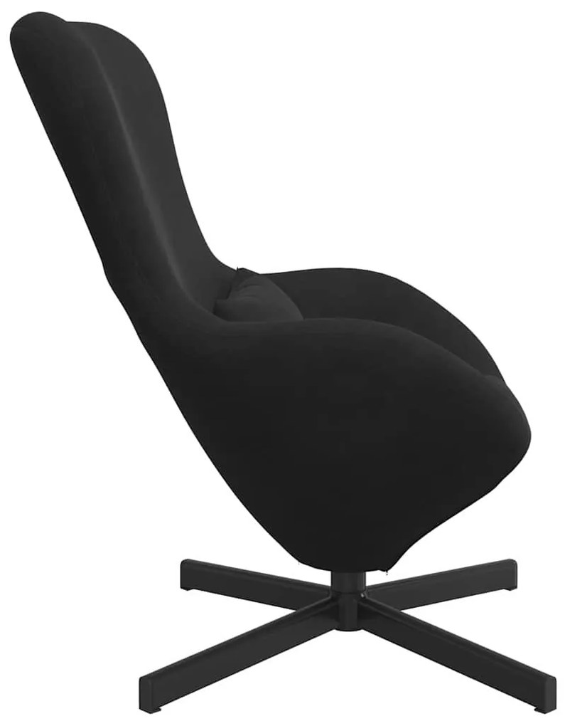 vidaXL Κάθισμα-αυγό Μαύρο 63 x 73 x 90 εκ Βελούδο