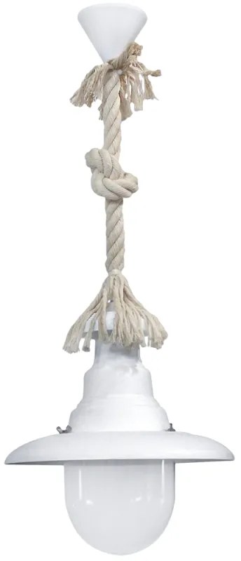 Φωτιστικό Οροφής Flp-100Κ Mac 31-1084 White Heronia Rope, Plastic