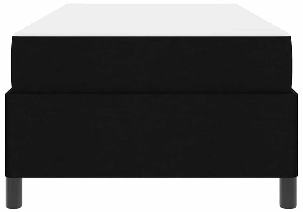 vidaXL Κρεβάτι με ελατήρια Μαύρο 90 x 190 cm