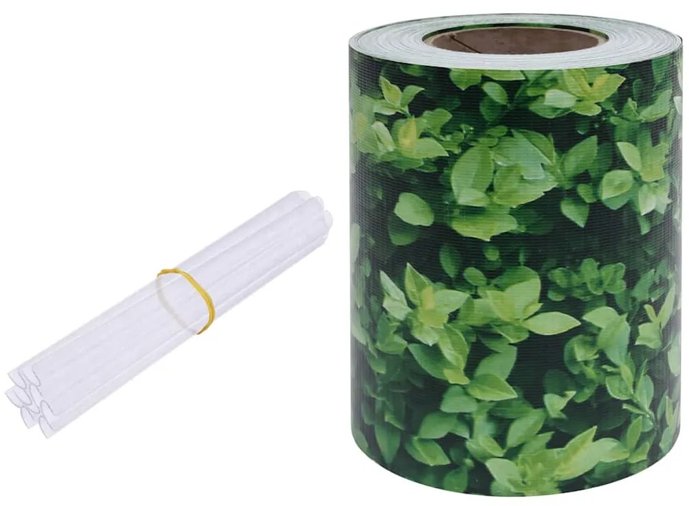 vidaXL Περίφραξη Προστατευτική Πράσινη 35 x 0,19 μ. από PVC