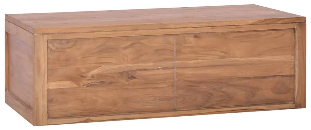 vidaXL Έπιπλο Μπάνιου/Νιπτήρα Επιτοίχιο 90x45x30 εκ. Μασίφ Ξύλο Teak