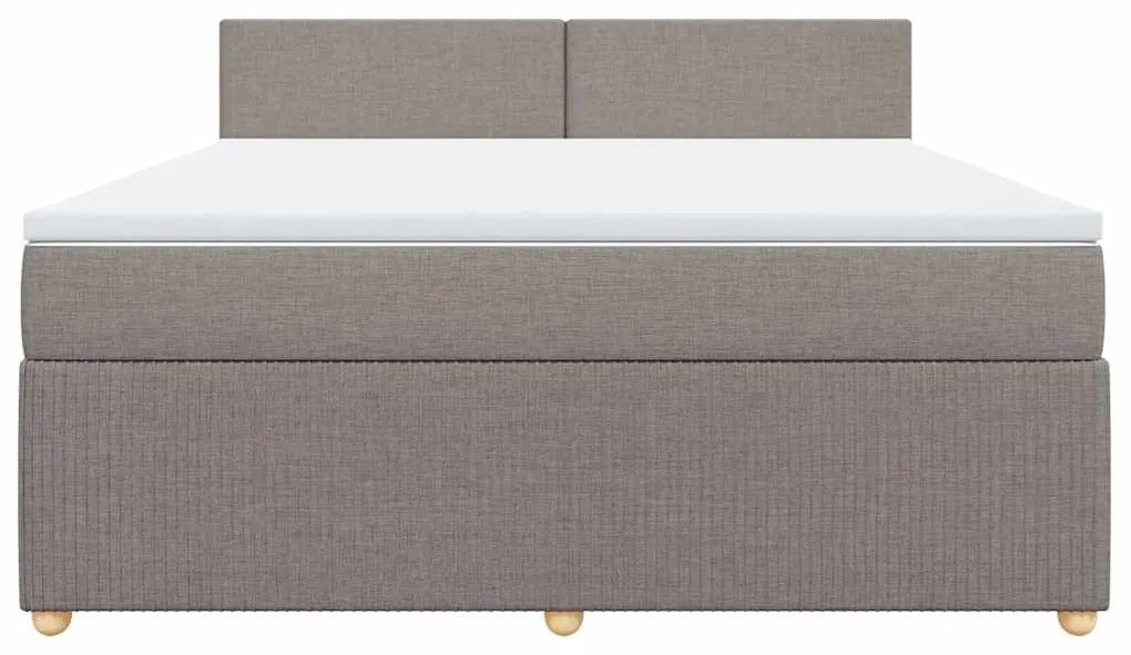 ΚΡΕΒΑΤΙ BOXSPRING ΜΕ ΣΤΡΩΜΑ TAUPE 180X200 ΕΚ. ΥΦΑΣΜΑΤΙΝΟ 3289832