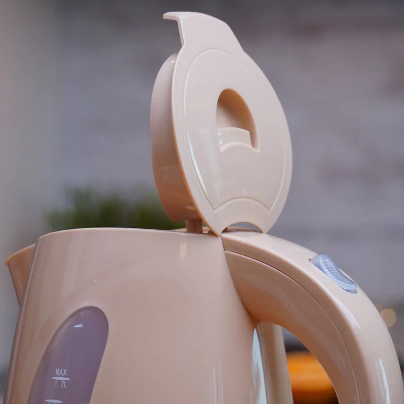 Ηλεκτρικός βραστήρας Oliver Voltz OV51230B, 2200W, 1,7 l, Φωτεινή ένδειξη, Ασύρματο, Κρέμα