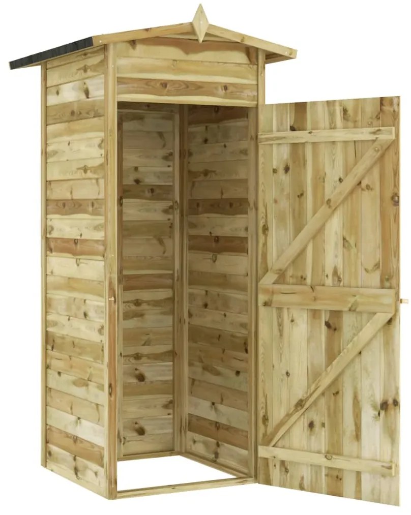 vidaXL Αποθήκη Κήπου 100 x 100 x 210 εκ. από Εμποτισμένο Ξύλο Πεύκου