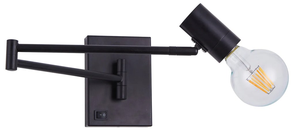 SE21-BL-52 ADEPT BLACK WALL LAMP B3
