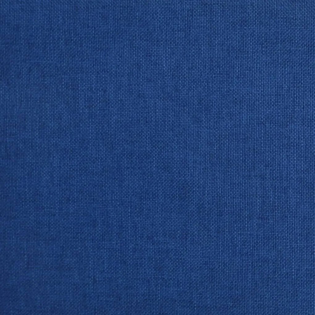 vidaXL Καρέκλες Τραπεζαρίας Περιστρεφόμενες 6 τεμ. Μπλε Υφασμάτινες