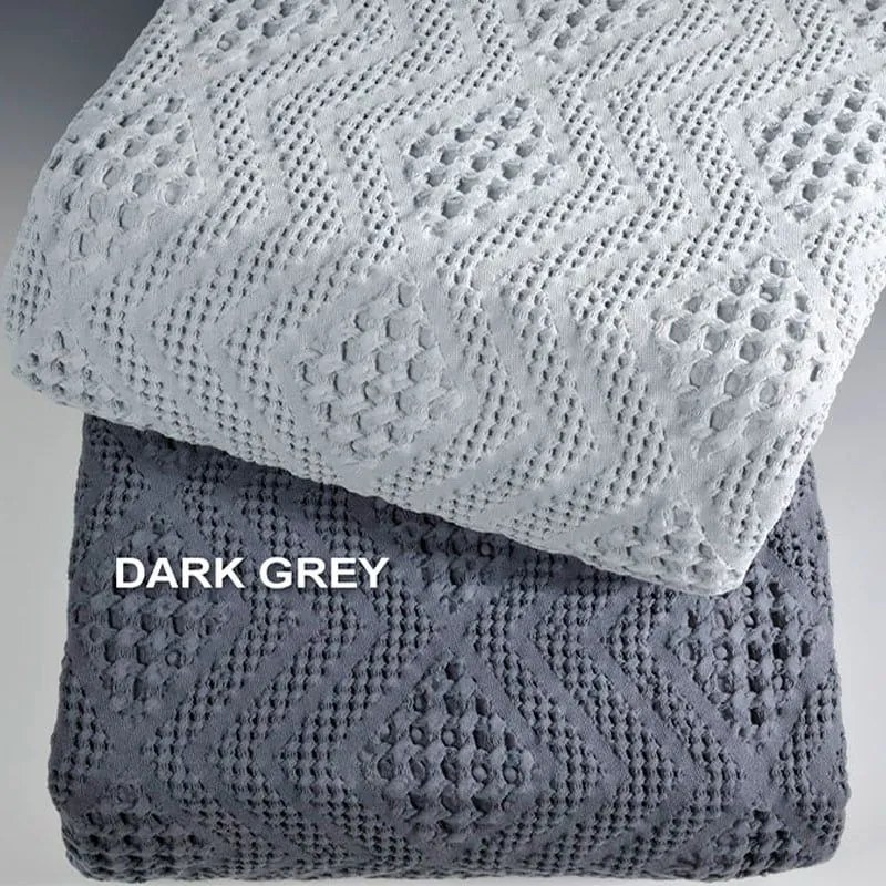 Κουβέρτα ΣΧ.871 D.Grey Down Town Υπέρδιπλo 230x260cm 100% Βαμβάκι