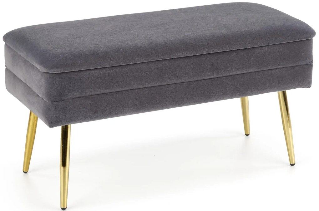 Πουφ Lavyn-Gkri-Xryso - 78.00Χ42.00Χ37.00cm