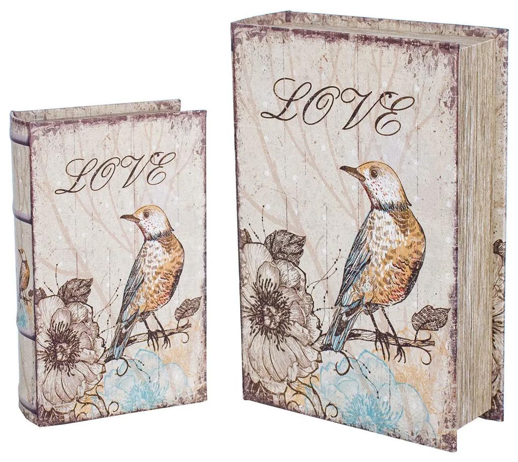Καλάθια, κουτιά Signes Grimalt  Βιβλίο Box Bird 2 Μονάδες