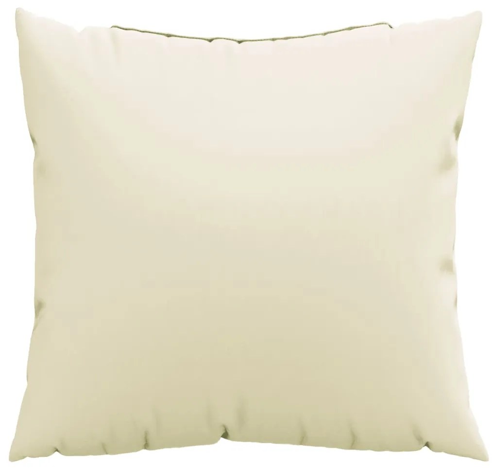 vidaXL Μαξιλάρια Καναπέ 4 τεμ. Κρεμ 60x60 εκ. Υφασμάτινα