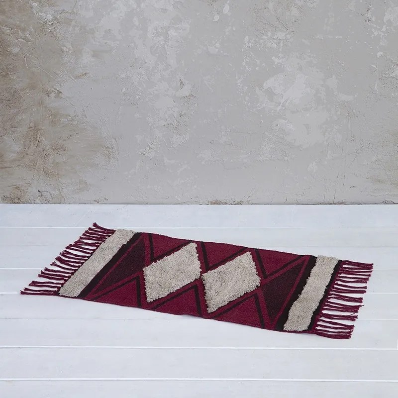 Πατάκι Μπάνιου 50x80 Zahara - Dark Red 5206482089051