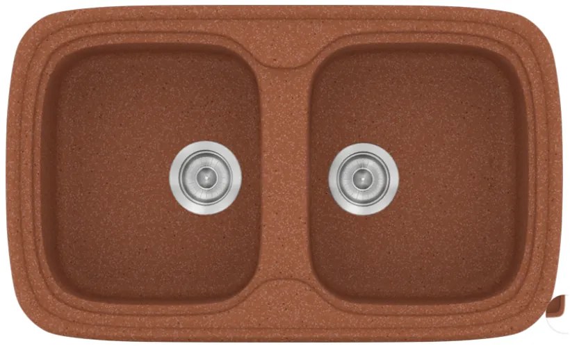 Sanitec Classic 312 Granite Terracotta Νεροχύτης