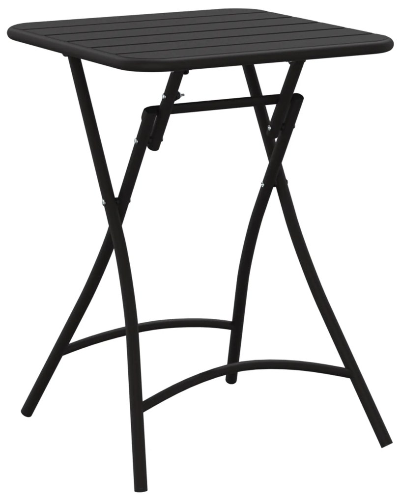 vidaXL Πτυσσόμενο Τραπέζι Κήπου - Ανθρακί - 55x55x73 εκ. - Ατσάλι