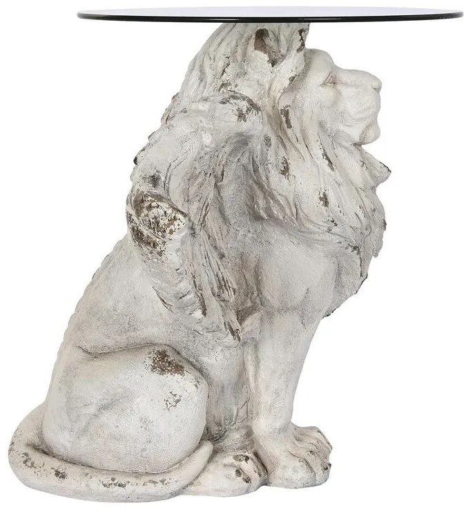 Βοηθητικό Τραπέζι DKD Home Decor Γκρι Κρυστάλλινο Μαγνήσιο 96 x 52 x 62 cm
