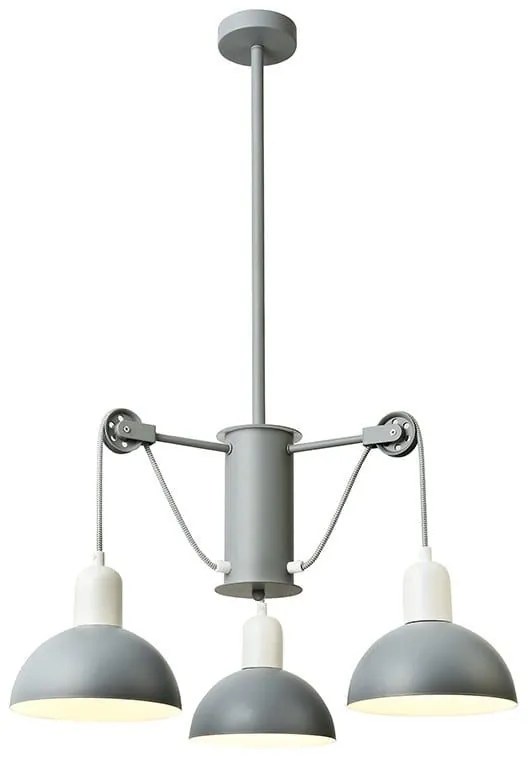 Φωτιστικό Οροφή EG5793P58G 3ΧΕ14 D58XH85 Grey-White Aca Decor Metal