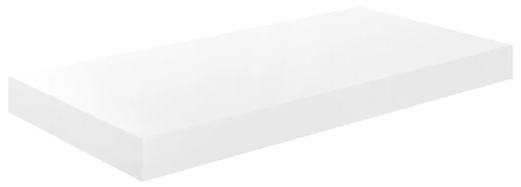 Ράφια Τοίχου Γυαλιστερά Άσπρα 4 Τεμάχια 50x23x3,8 εκ. MDF - Λευκό