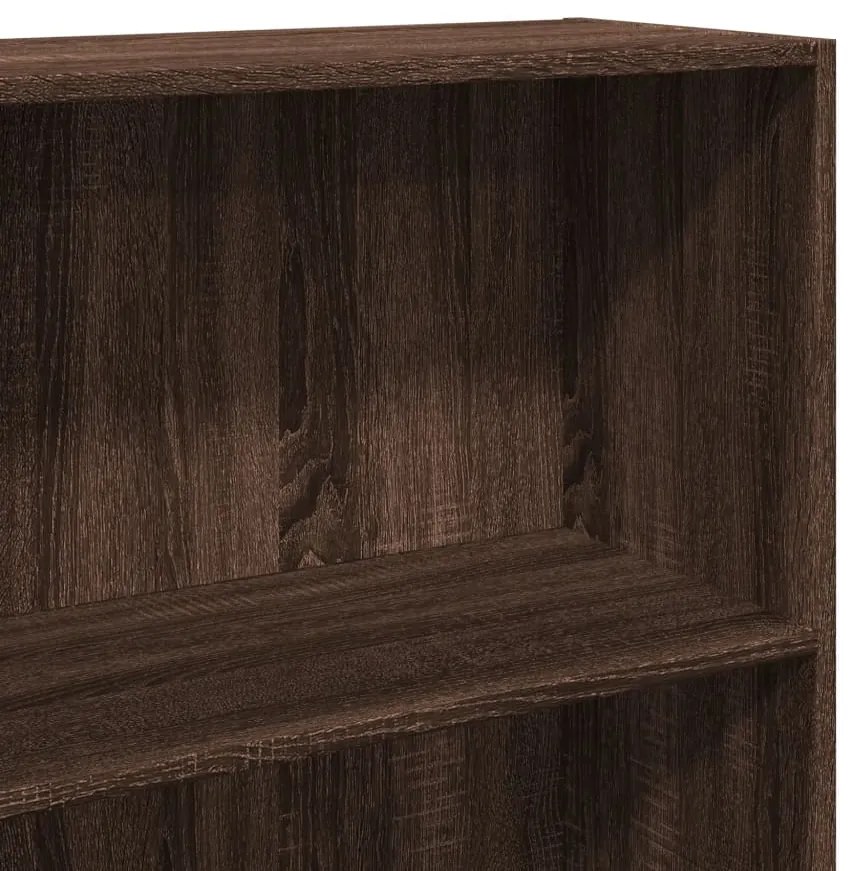 vidaXL Βιβλιοθήκη καφέ δρυς 60x30x189 εκ. από Επεξεργασμένο Ξύλο