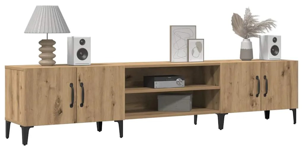 vidaXL Έπιπλο Τηλεόρασης Αρτισιανή Δρυς 180x31,5x40εκ Επεξ. Ξύλο