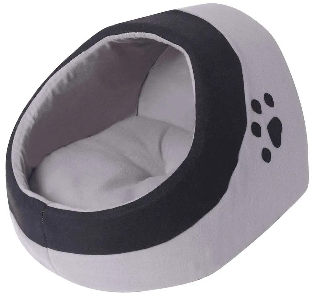 vidaXL Κρεβάτι Γάτας Γκρι και Μαύρο L