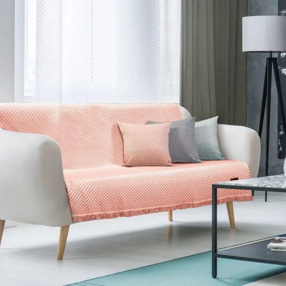 Beauty Home Ριχτάρι Μονοθέσιο Art 8456 180x170 Κοραλί