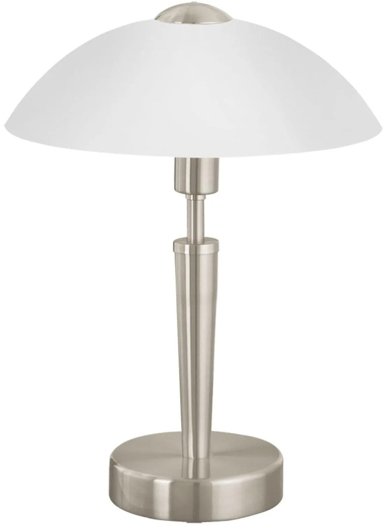 Φωτιστικό Επιτραπέζιο Solo 1 85104 Silver Eglo Metal, Glass