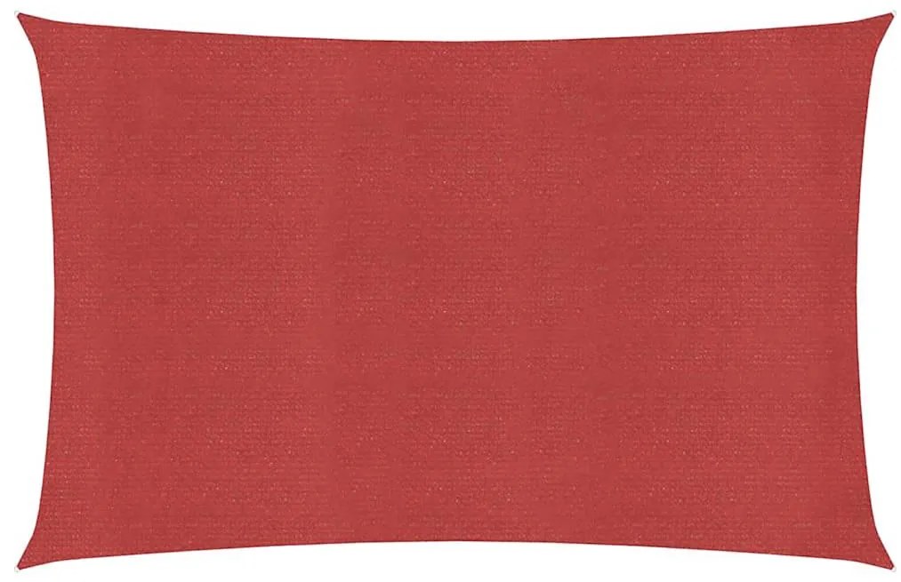 vidaXL Πανί Σκίασης Κόκκινο 2,5 x 5 μ. από HDPE 160 γρ./μ²