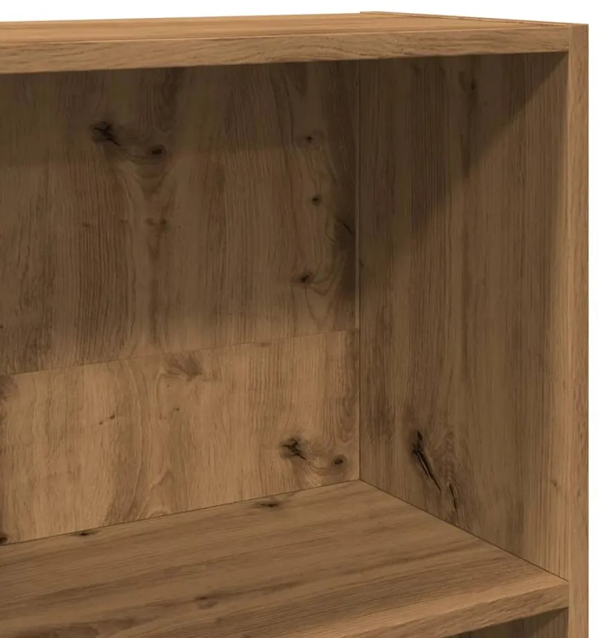 vidaXL Βιβλιοθήκη Αρτισιανή Δρυς 40x24x143 εκ. από Επεξεργασμένο Ξύλο