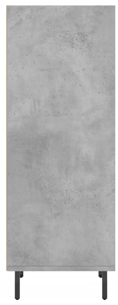 vidaXL Ντουλάπι Γκρι Σκυροδέματος 34,5x32,5x90 εκ. Επεξεργασμένο Ξύλο
