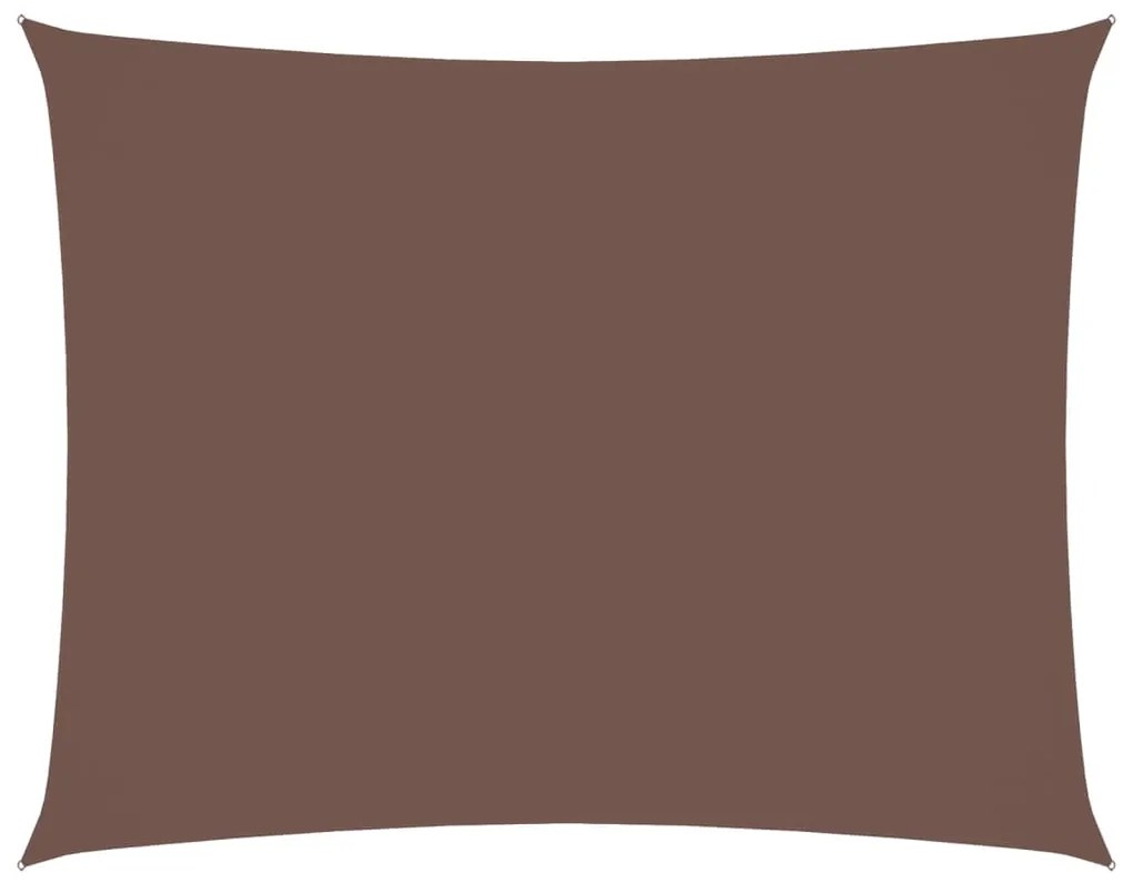 vidaXL Πανί Σκίασης Ορθογώνιο Καφέ 2,5 x 3,5 μ. από Ύφασμα Oxford
