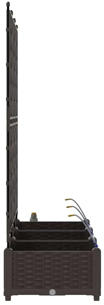 vidaXL Ζαρντινιέρες κήπου Καφέ 120 x 40 x 126 cm Ατσάλι