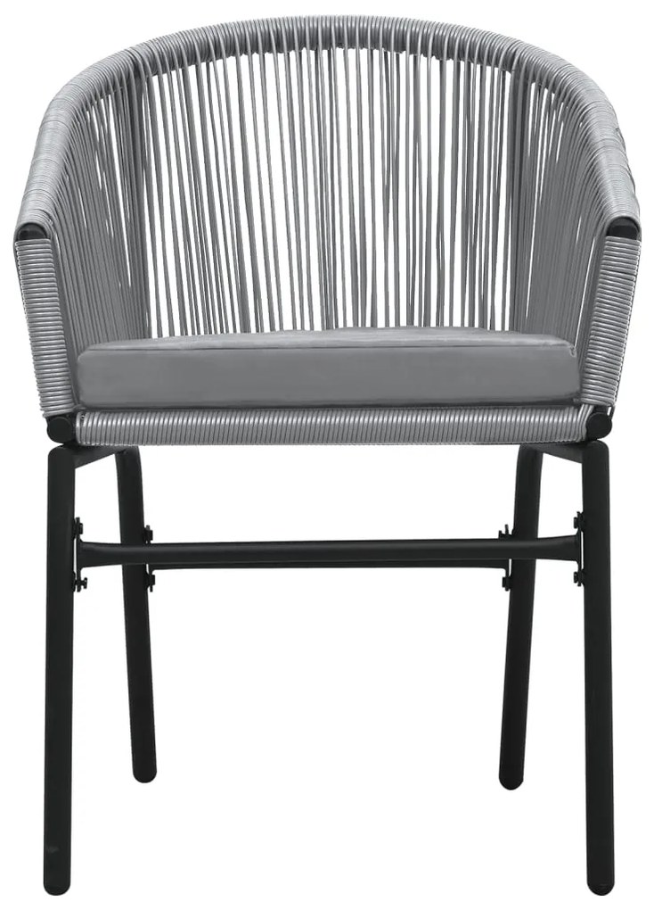 vidaXL Σετ Τραπεζαρίας Κήπου 5 Τεμαχίων Γκρι