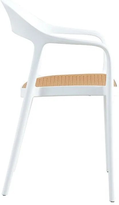 Καρέκλα Rival Fylliana Λευκό - Μπέζ 57x53x81 εκ. 57x53x81 εκ.