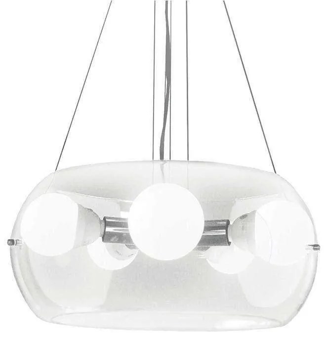 Φωτιστικό Οροφής Audi 016863 48,5x40/100cm 5xE27 60W Clear Ideal Lux