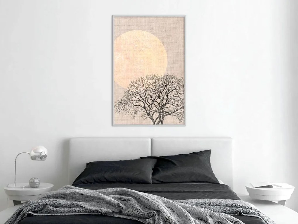 Αφίσα - Tree in the Morning - 20x30 - Χρυσό - Με πασπαρτού