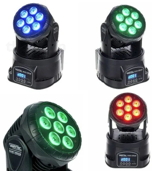 LED RGB φωτορυθμικό - Stage light 7 LED