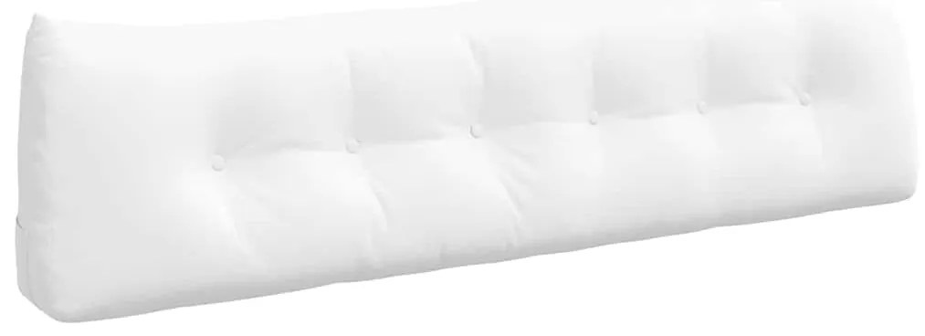 vidaXL Μαξιλάρι Πλάτης Λευκό 180 x 24 x 50 εκ ύφασμα