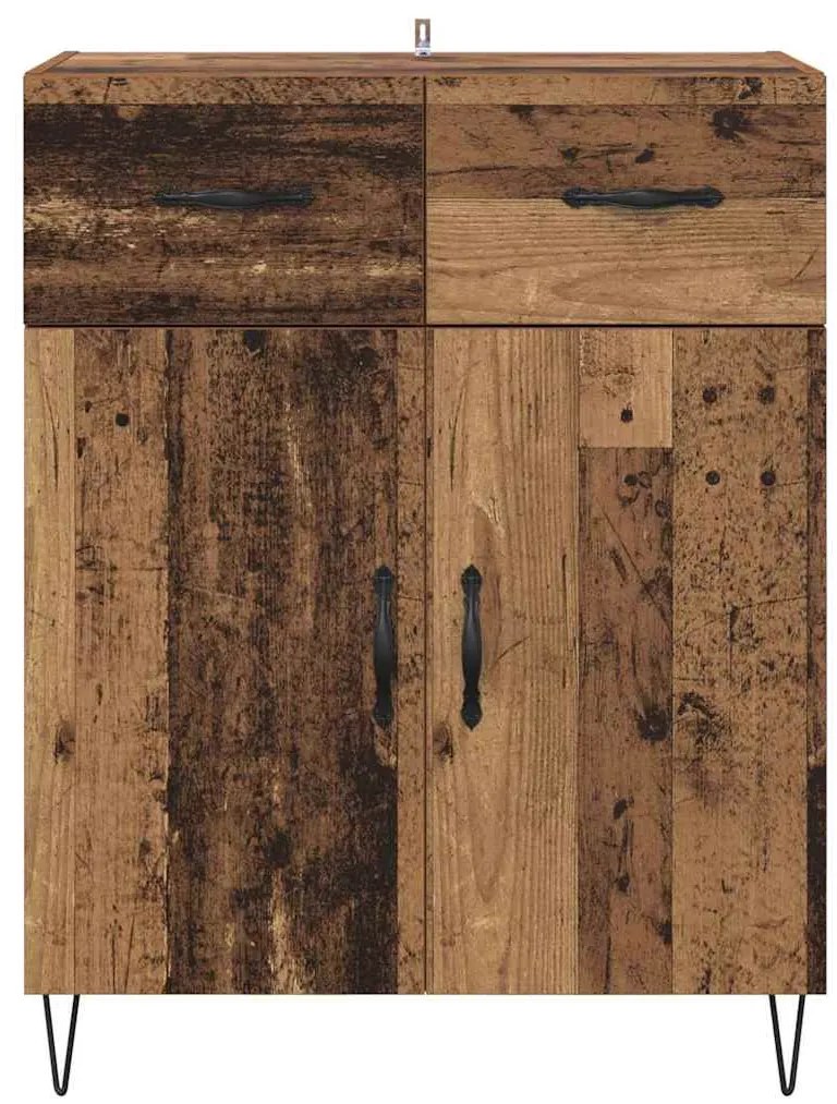 vidaXL Πλαϊνό γραφείο Παλιό Ξύλο 69,5 x 34 x 90 εκ. Επεξεργασμένο ξύλο