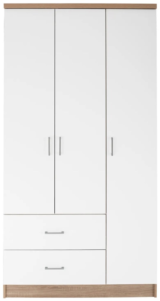 ΝΤΟΥΛΑΠΑ 3ΦΥΛΛΗ ME 2 ΣΥΡΤΑΡΙΑ CAESAR HM340.06 SONAMA - ΛΕΥΚO 89x42,5x181 εκ.