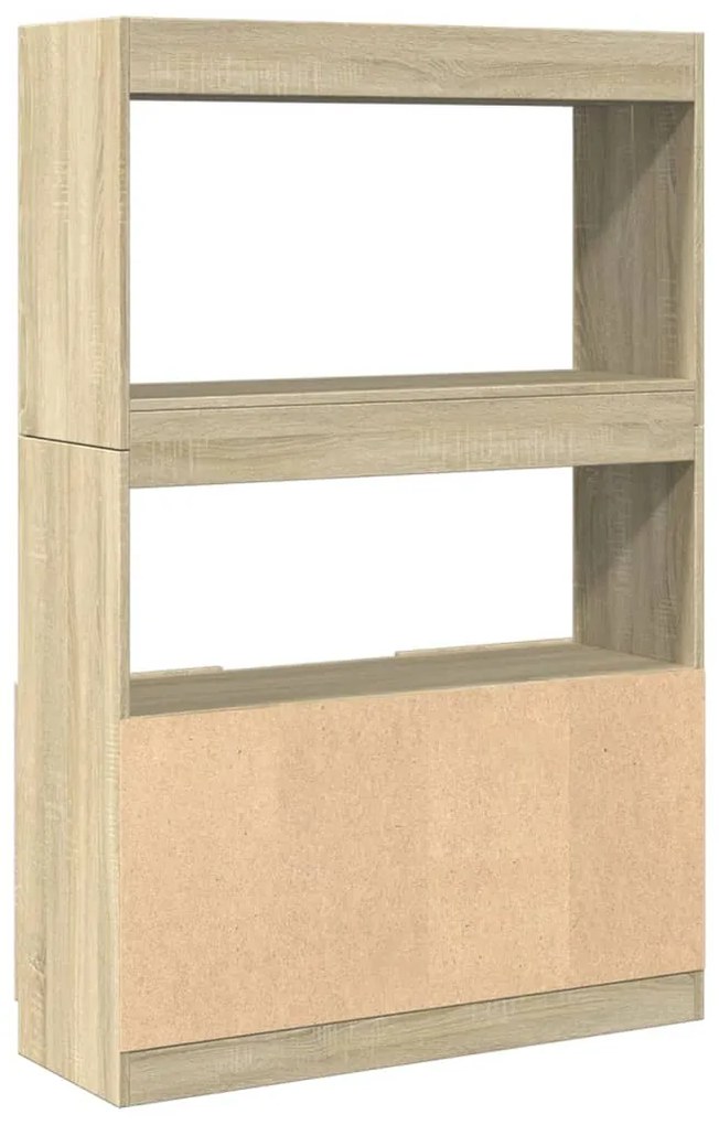 vidaXL Ντουλάπι Sonoma δρυς 92x33x140 εκ. από Επεξεργασμένο Ξύλο