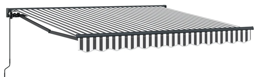 vidaXL Σκηνίτσα Αναδιπλούμενη Γκρι και Λευκό 350x250 εκ ύφασμα