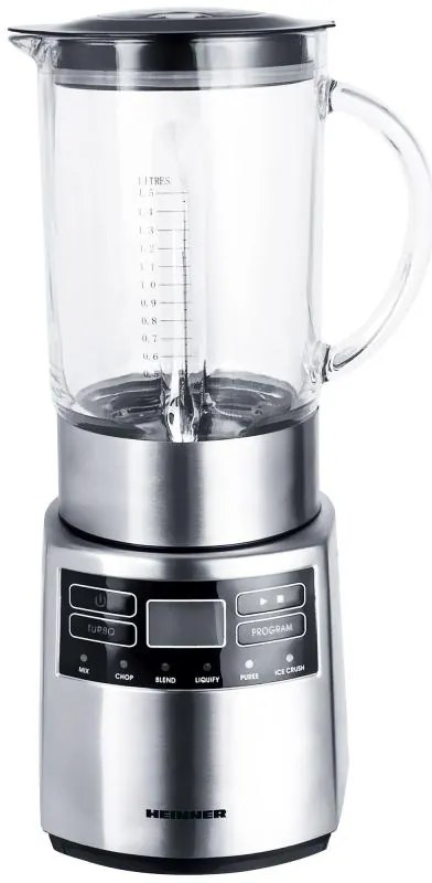 HEINNER HBL-1000XMC Μπλέντερ με Γυάλινη Κανάτα 1.5lt 1000W Inox